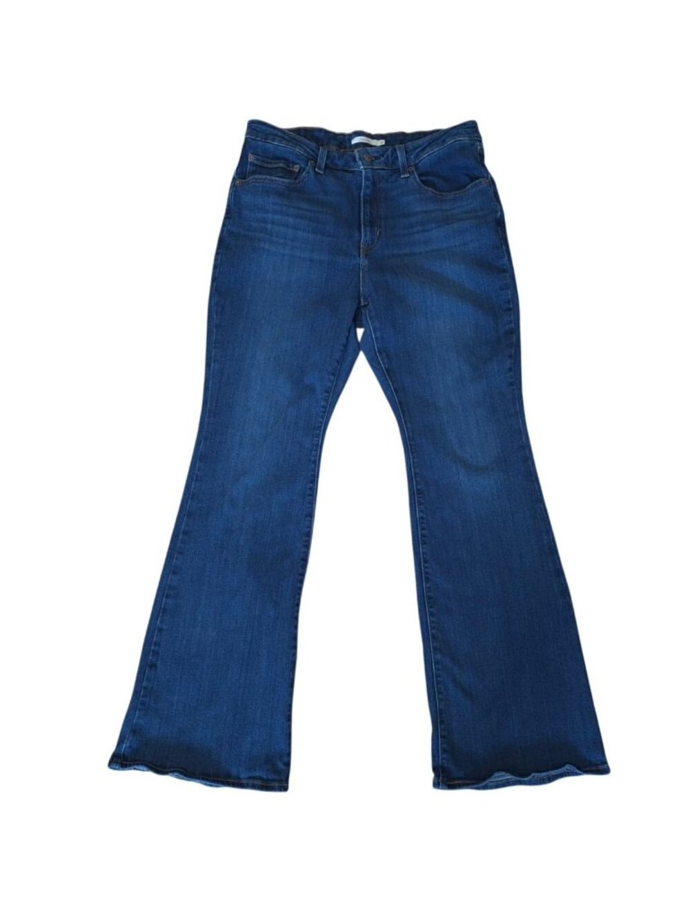 Levi's 726 Flare Jeans Women's Size 33 Blue Stretch Denim Classic Flared Leg - Picture 1 of 9